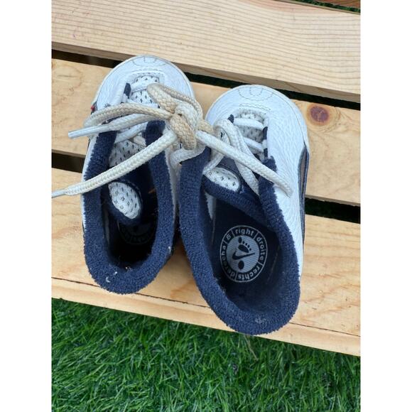 Nike-Baby Sneakers-Blue/White-Size 1B - Picture 10 of 10